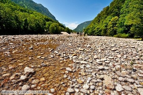 Ausgestrocknetes Flussbett