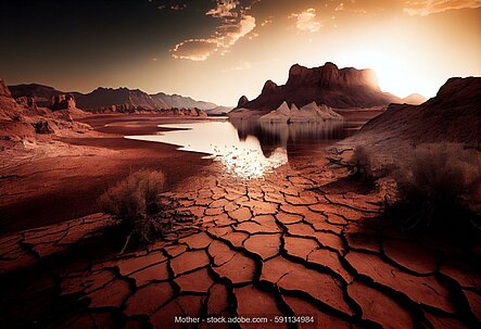 Trockenheit am Lake Mead