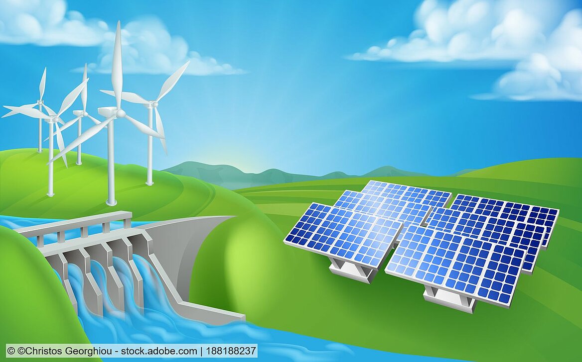 Die RUB Bochum hat ein Modell entwickelt, das die Auswirkungen auf Wasserressourcen durch die Nutzung erneuerbarer Energien betrachtet.