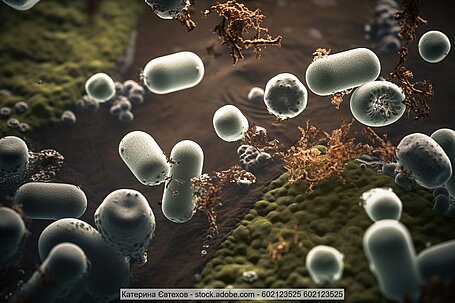 Bakterien im Abwasser