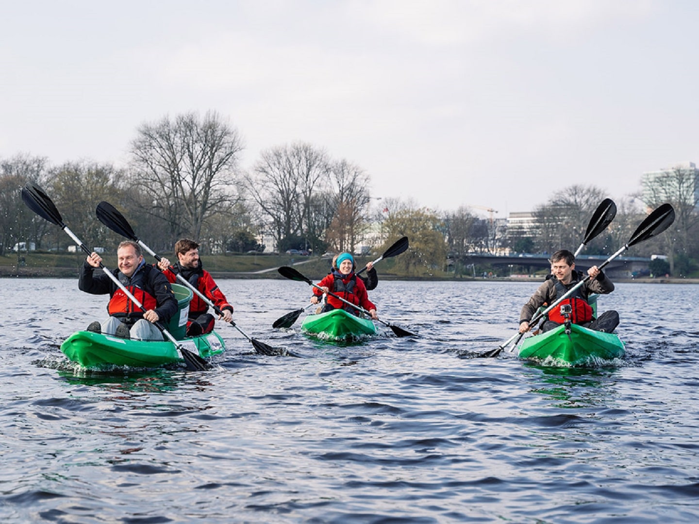Müllangeln im Green Kayak geht auf Hamburgs Gewässern weiter